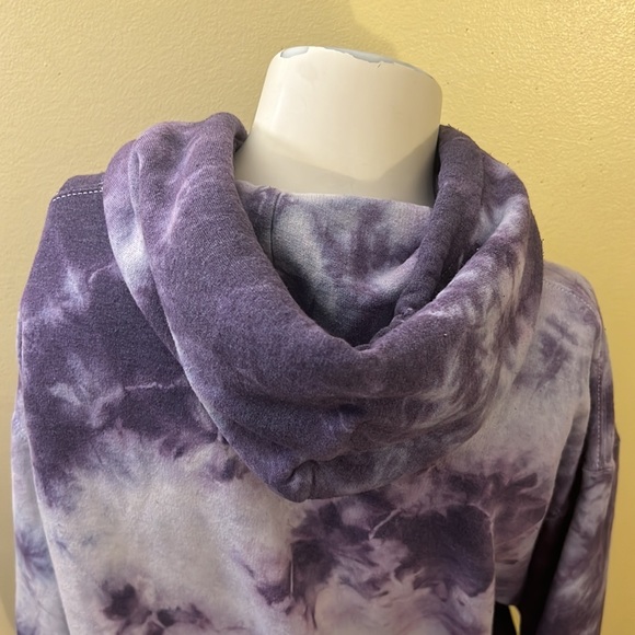 Trippy Psychedelic Hippie Purple Tie-Dye Hoodie Reasonable Offers Welcomed - Picture 3 of 9